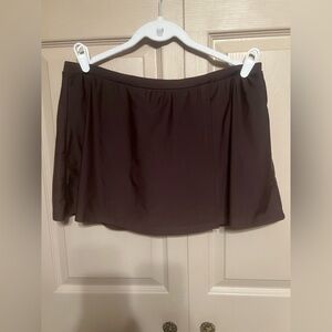 Croft & Barrow Brown Swim Skort